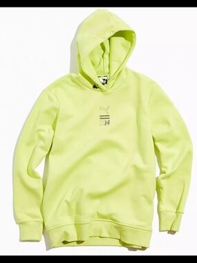 Puma Men’s Neon Lime Pullover Hoodie